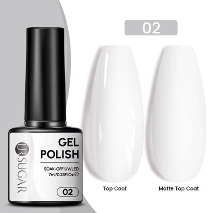 7Ml Champagne Gold Sequins Gel Nail Polish Bright Sparkling Glitter French Semi Permanent Nail Painting UV Gel