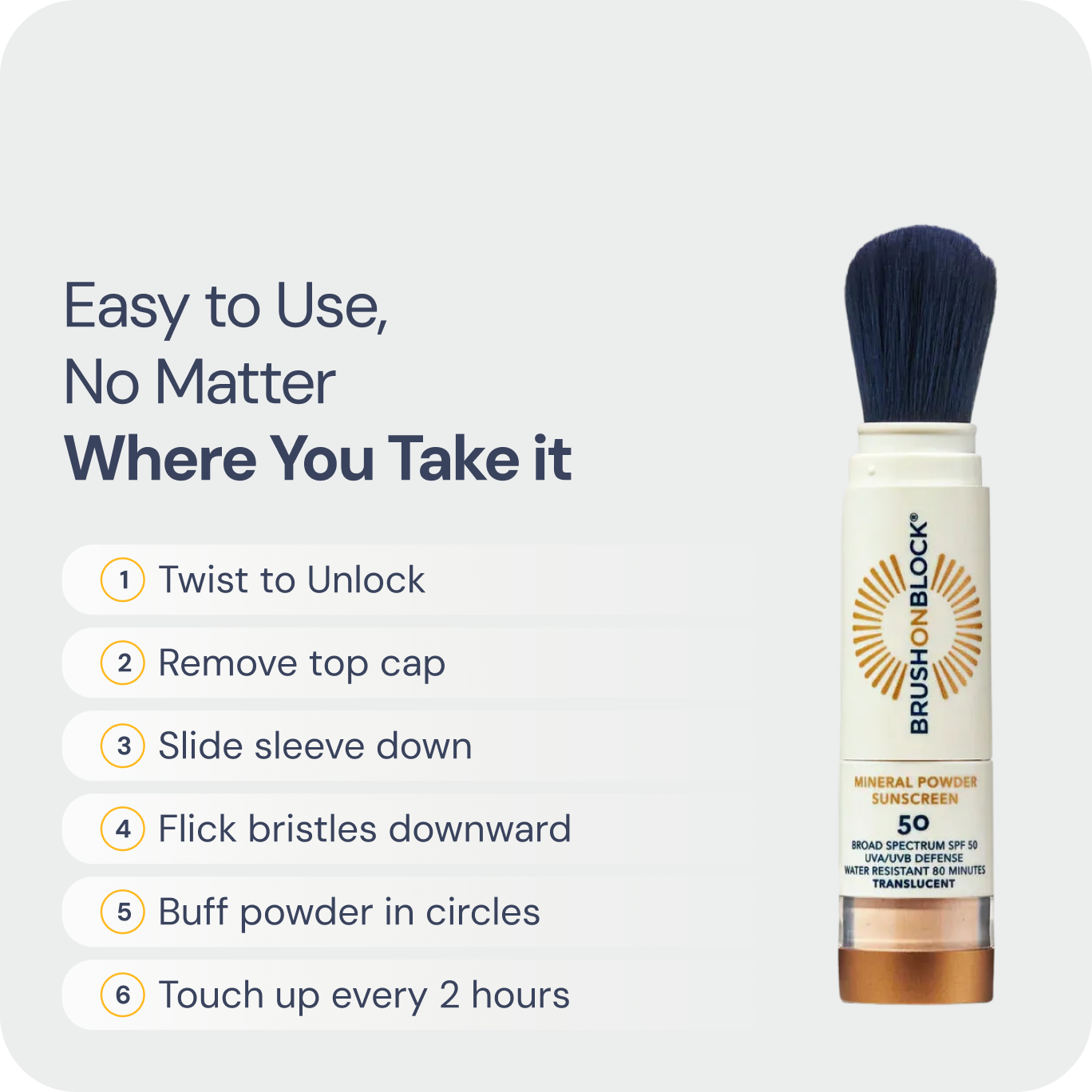 Ultimate SPF 50 Translucent Mineral Powder Sunscreen for All-Day Protection