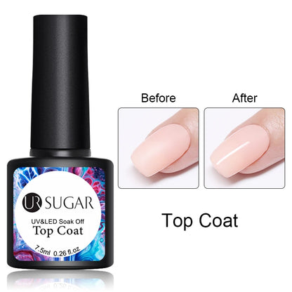 7Ml Champagne Gold Sequins Gel Nail Polish Bright Sparkling Glitter French Semi Permanent Nail Painting UV Gel