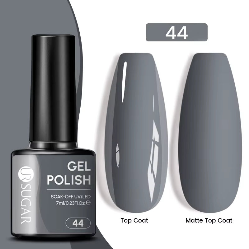 7Ml Champagne Gold Sequins Gel Nail Polish Bright Sparkling Glitter French Semi Permanent Nail Painting UV Gel